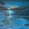 Winter Blues Oil on Canvas 50cm x 60cm x 4cm 880e Monica Jones Artist Ireland